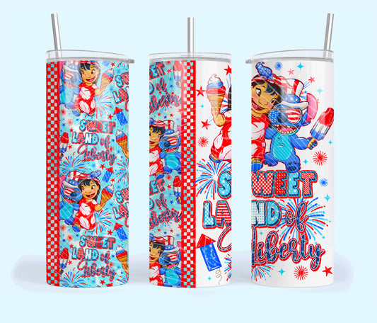 Sweet Land Of Liberty Tumbler Wrap