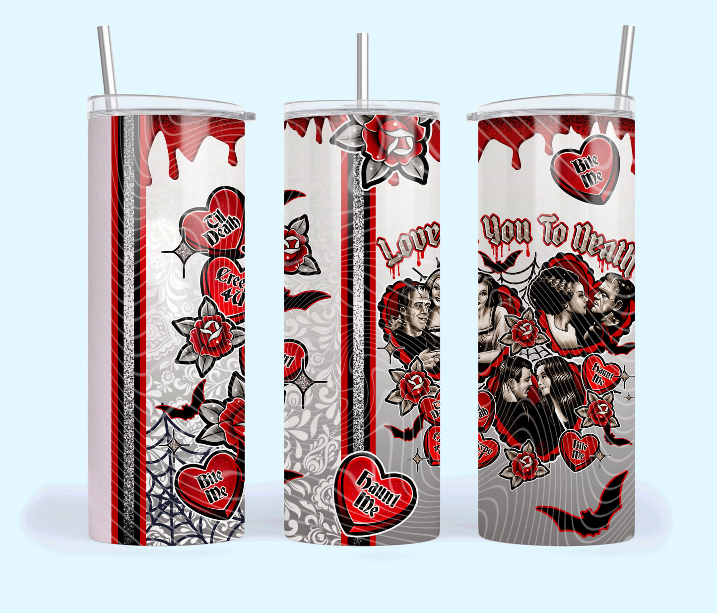 Love You To Death Tumbler Wrap