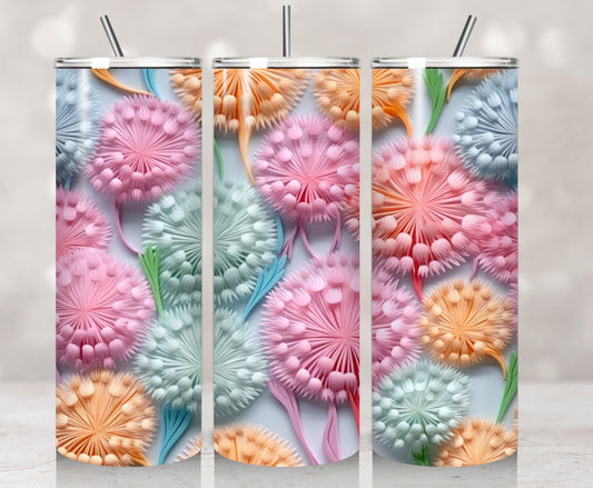 3D Pastel Dandelions