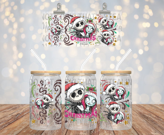 It’s Christmas Time 16 oz Glass Wraps