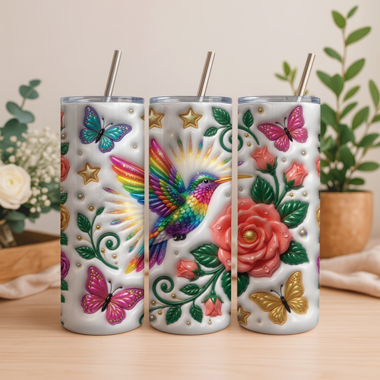 Beaming Hummingbird Tumbler Wrap