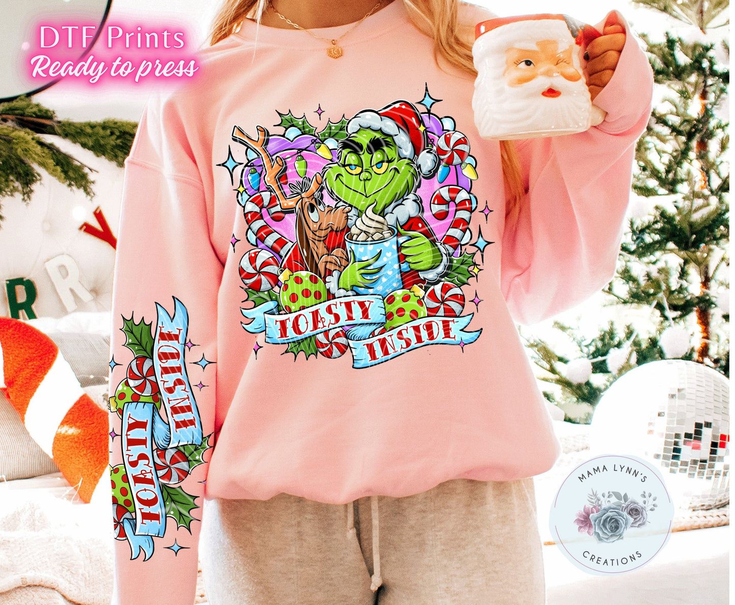 Toasty Inside Christmas DTF Print