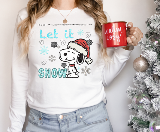 Let It Snow DTF Print