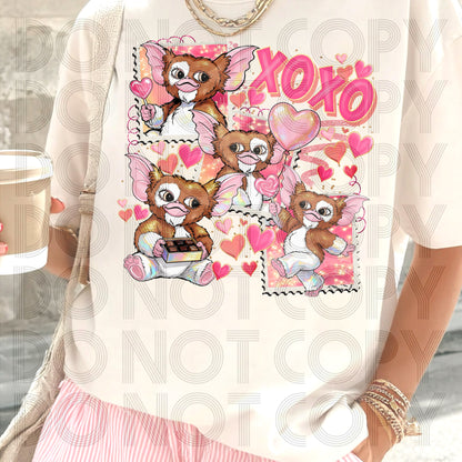 XOXO Gizmo Stamps DTF Prints