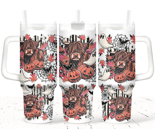 Spooky Cow 40 oz Tumbler Print