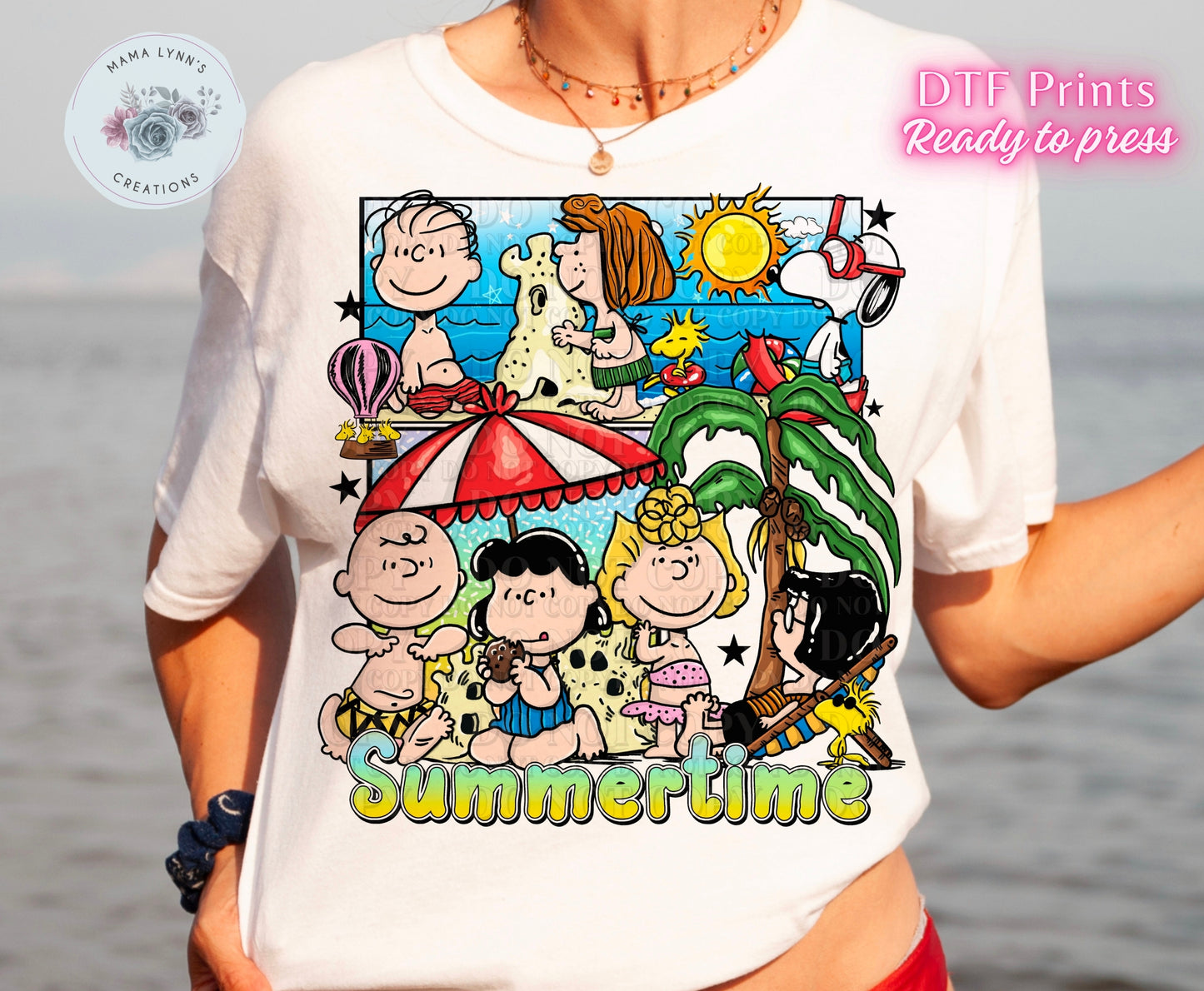 Peanuts Summertime DTF Print