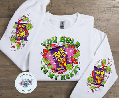 You Hold My Heart Chips Valentine DTF Print