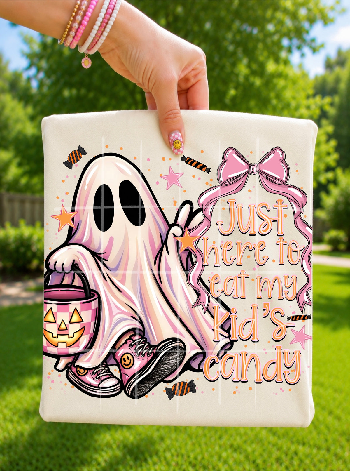 Just Here To Eat My Kids Candy DTF Print