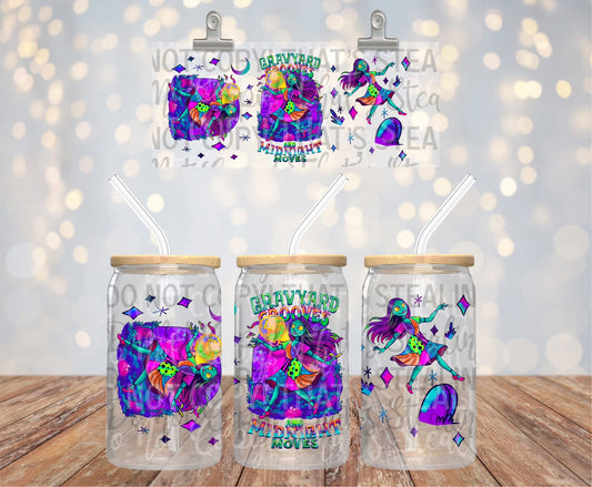 Graveyard Grooves Sally 16 oz Glass Wraps