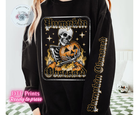 Pumpkin Obsessed DTF Print