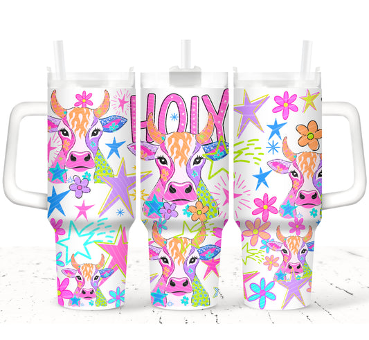 Holy Cow 40 oz Tumbler Prints