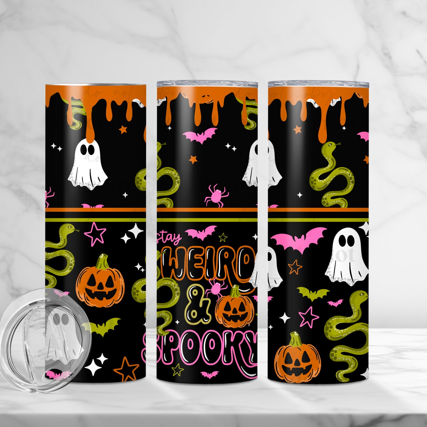 Weird & Spooky Tumbler Wrap