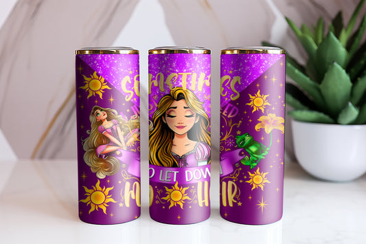 Letting My Hair Down Tumbler Wrap