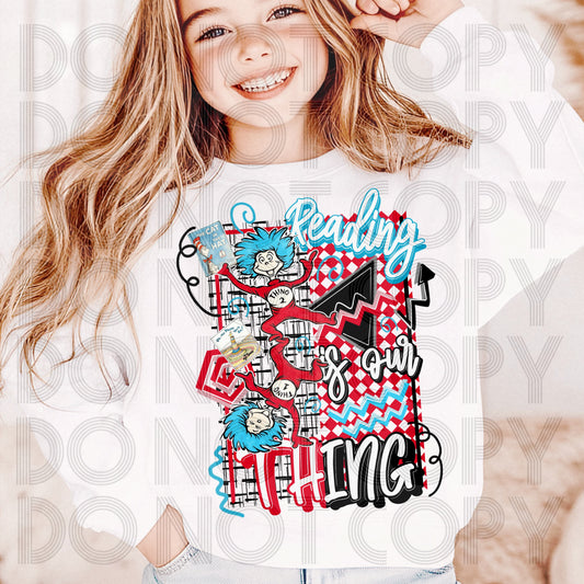 Reading Is Our Thing DTF Prints
