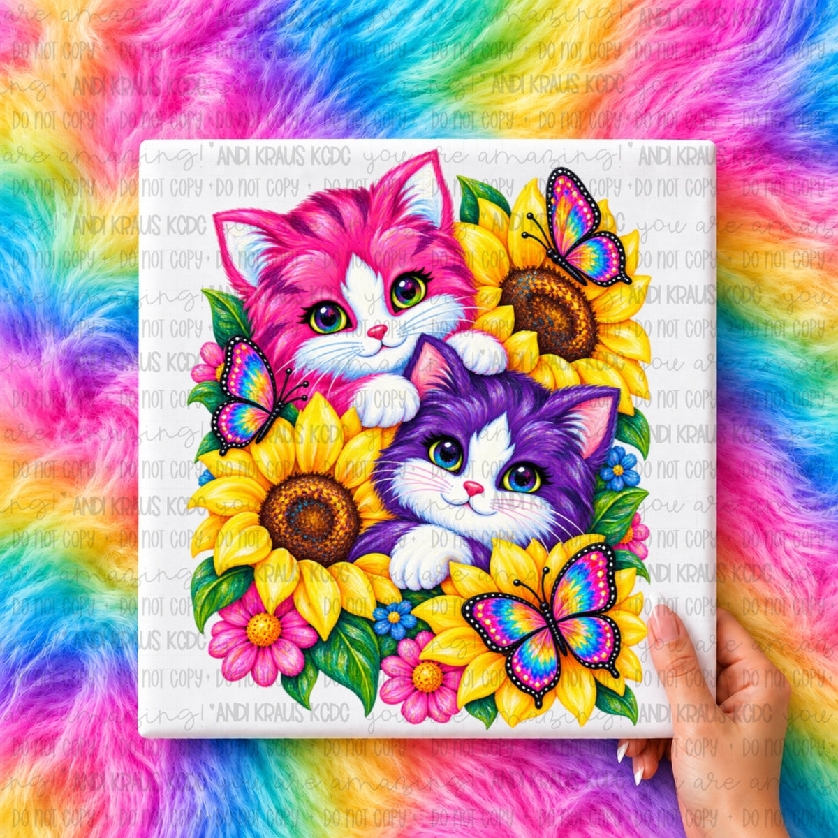 LFrank Kitties DTF Print