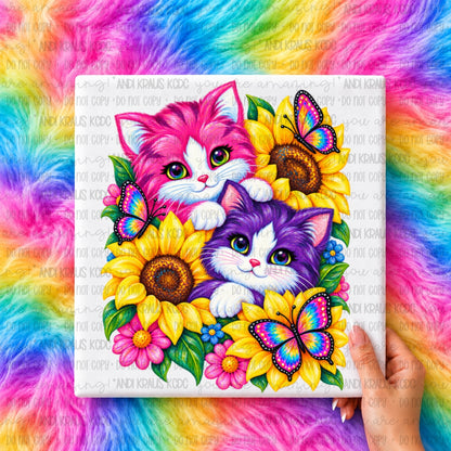 LFrank Kitties DTF Print