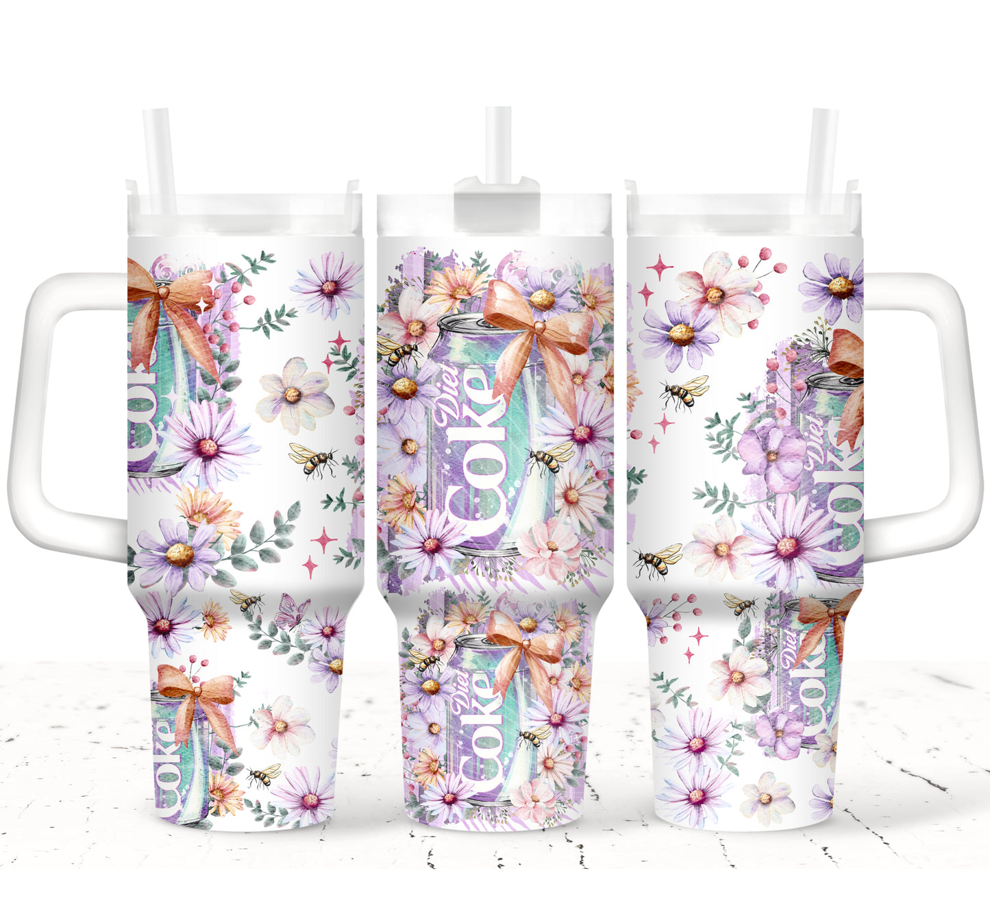 Watercolor Diet Cola 40 oz Tumbler Print