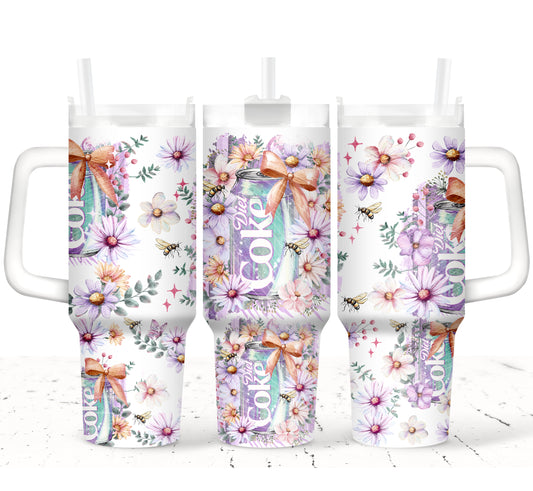 Watercolor Diet Cola 40 oz Tumbler Print