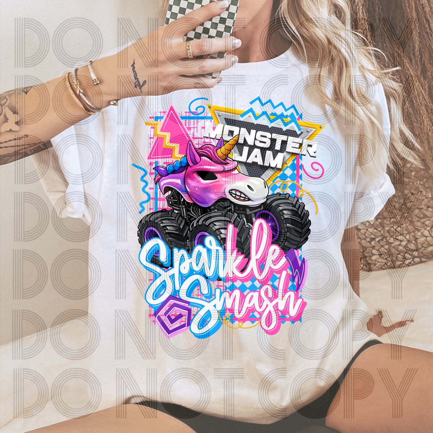 Retro Style MJ Sparkle Smash DTF Prints