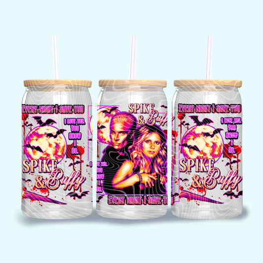 Spuffy 16 oz Glass Can Wraps
