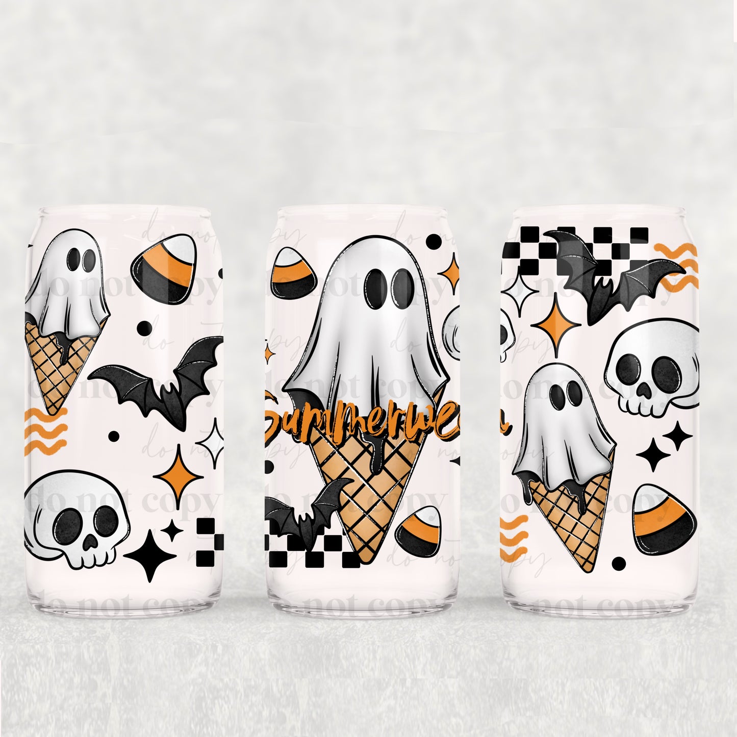 Summerween 16 oz Glass Wrap