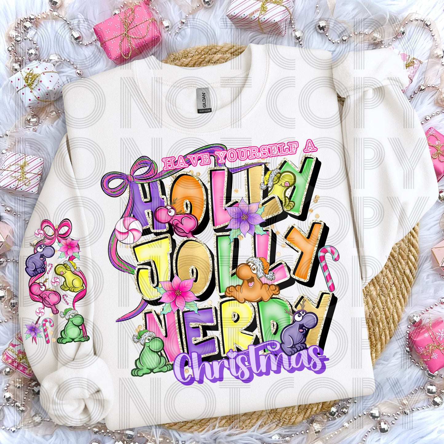 Have Yourself A Holly Jolly Nerdy Christmas DTF Prints