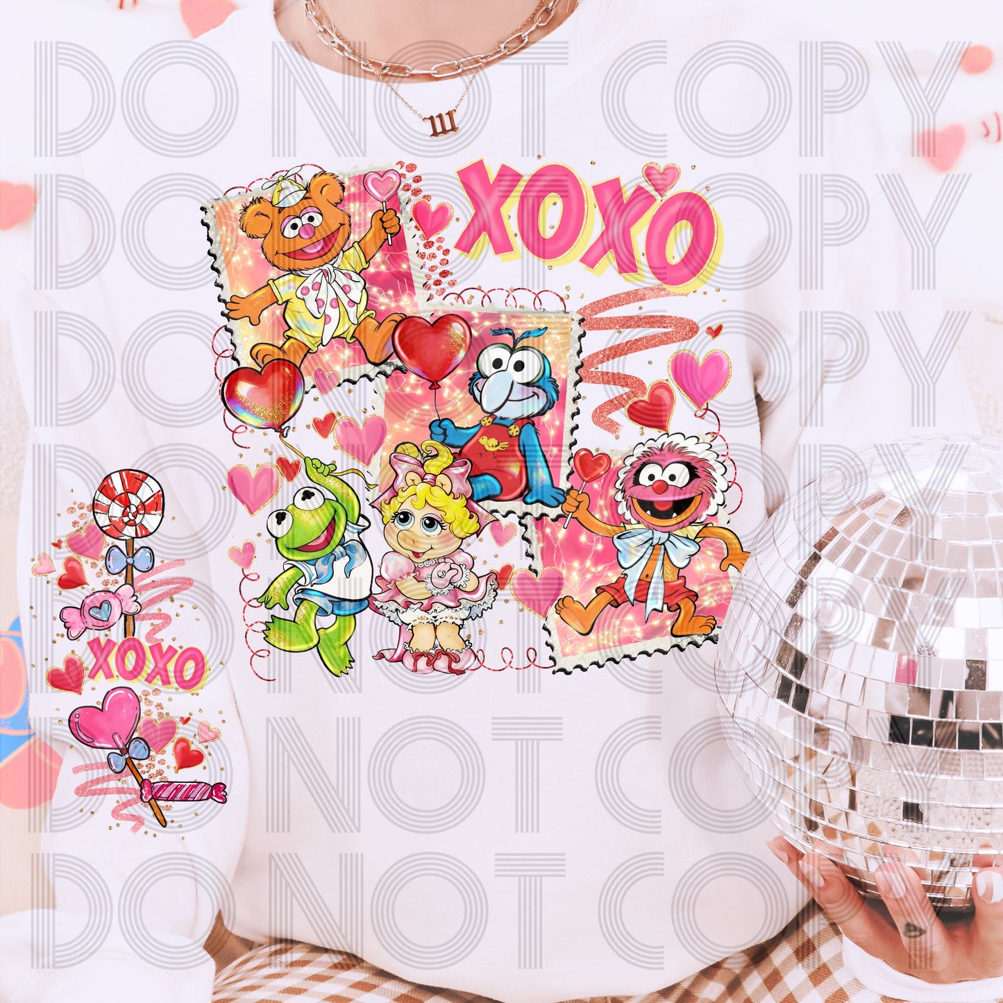 XOXO Muppet Baby Stamps DTF Prints