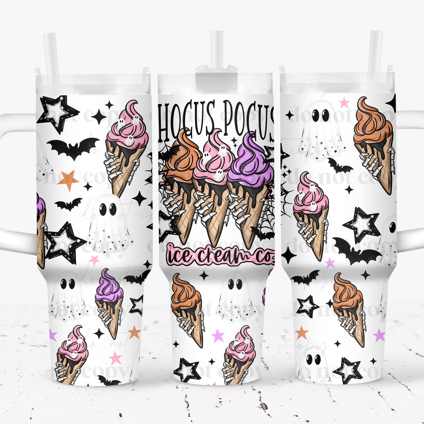 Hocus Ice Cream Co 40 oz Tumbler Prints