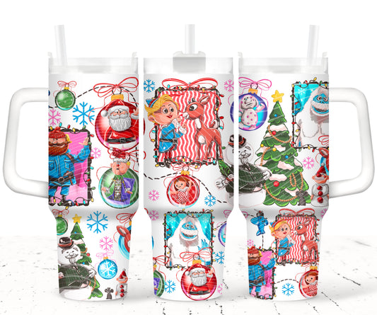 Red Nose Reindeer 40 oz Tumbler Print