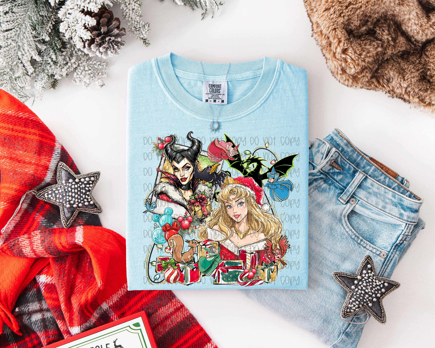 Christmas Princess SB Polaroid DTF Print