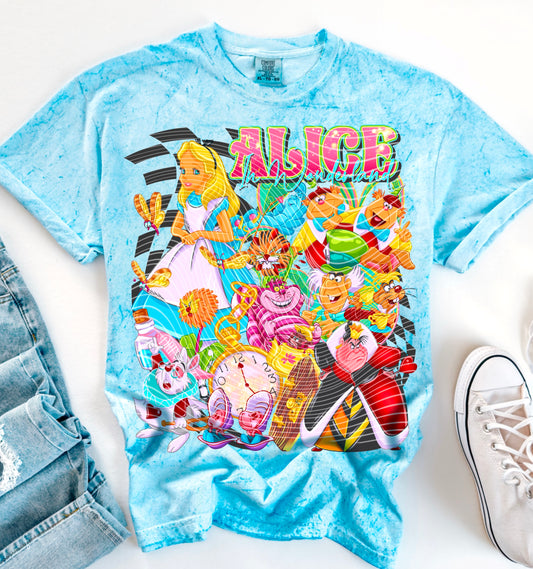 Wonderland Collage DTF Prints