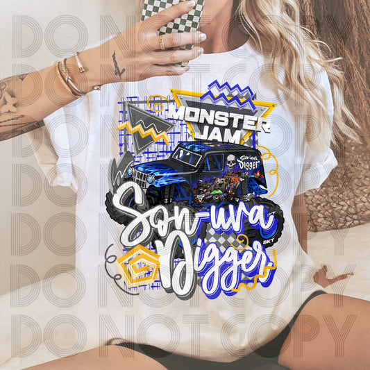 Retro Style MJ Son-Uva Digger DTF Prints