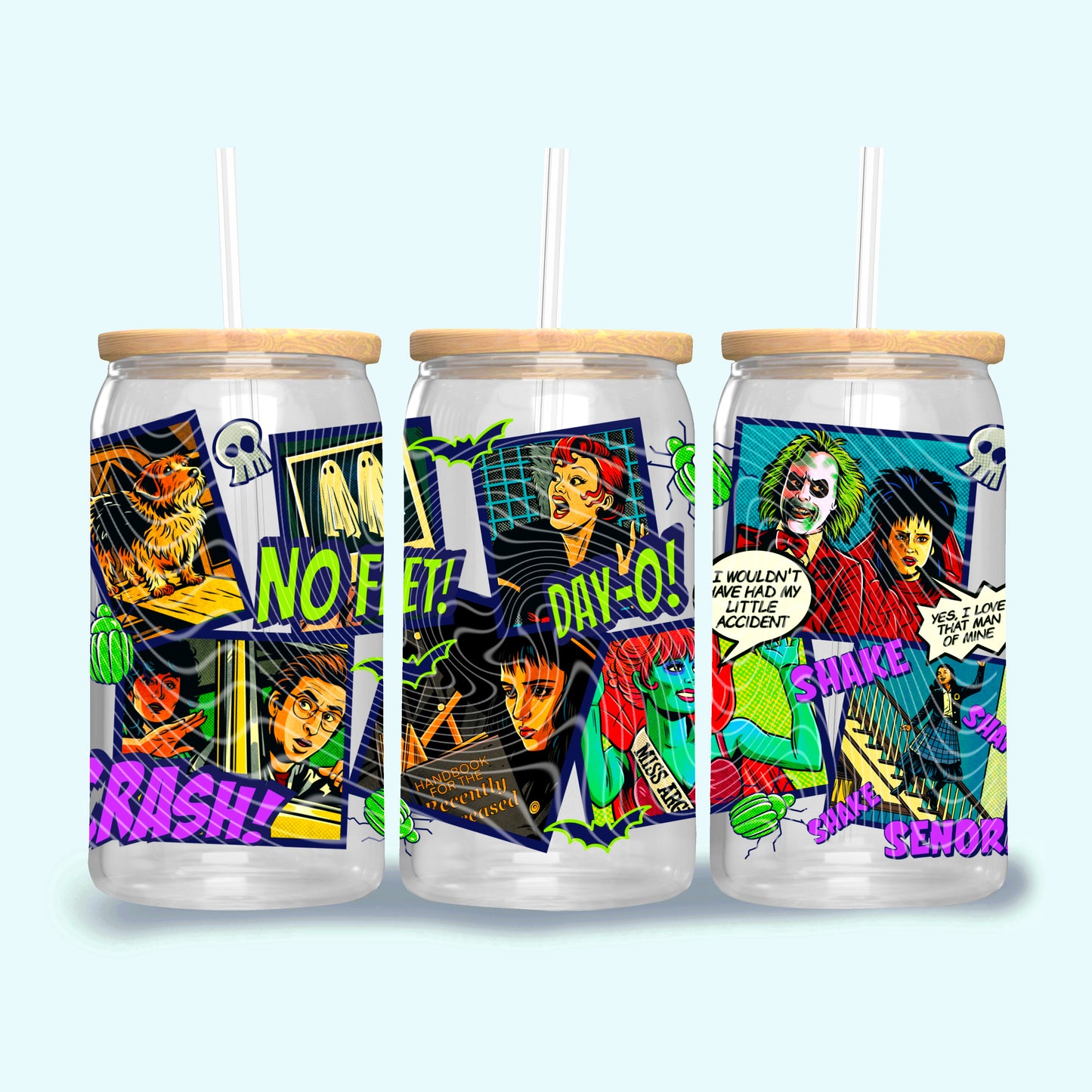 Burton Beetlejuice 16 oz Glass Wraps