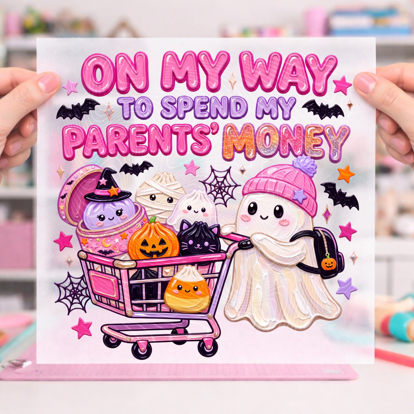 OMW To Spend My Parent’s Money (Realistic Paint ) DTF Print