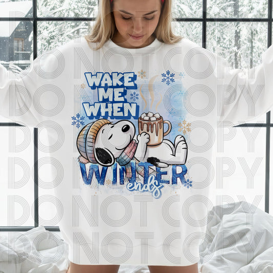 Wake Me When Winter Ends DTF Print