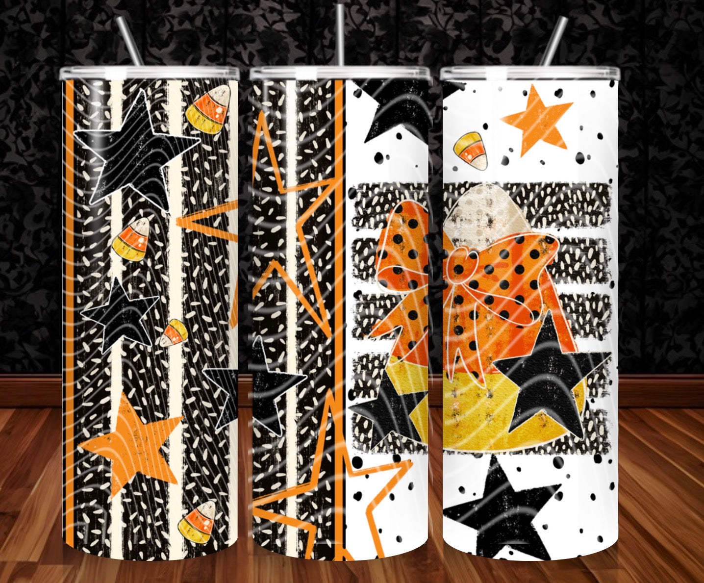 Candy Corn Tumbler Wrap