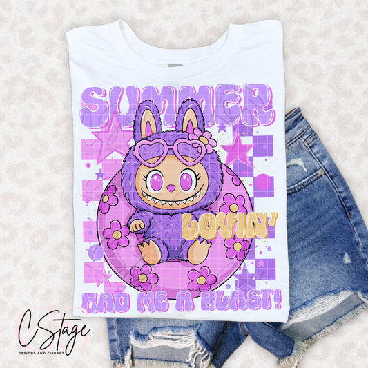 Summer Lovin Labubu DTF Prints