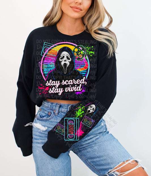 Stay Scared Stay Vivid DTF Prints