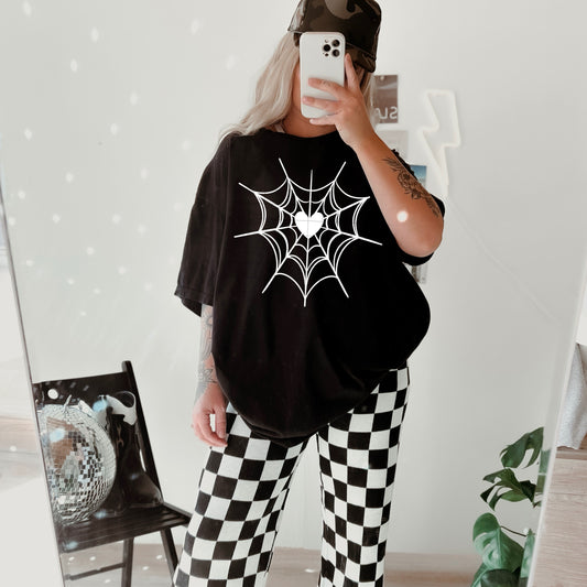 Heart SpiderWeb DTF Prints