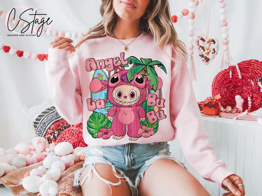 Angel Labubu DTF Prints