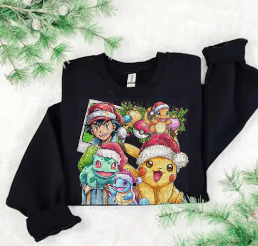 Christmas Pokémon Polaroid DTF Print