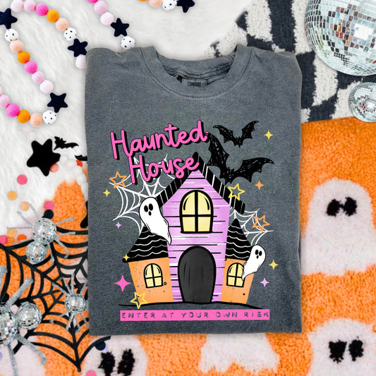 Haunted House DTF Print