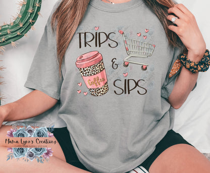 Pink Trips Valentine Sips DTF Print