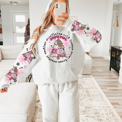 Freezing Season Circle Design DTF Prints