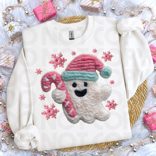 (Faux Yarn) Christmas Ghost DTF Prints