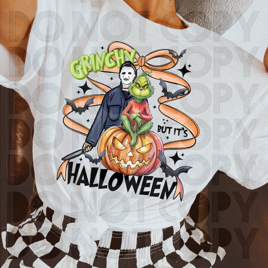 Grinchy But It’s Halloween DTF Prints
