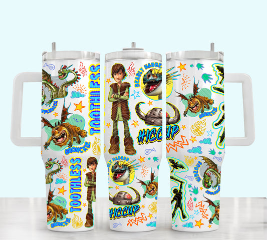 Dragon Trainer 40 oz Tumbler Prints