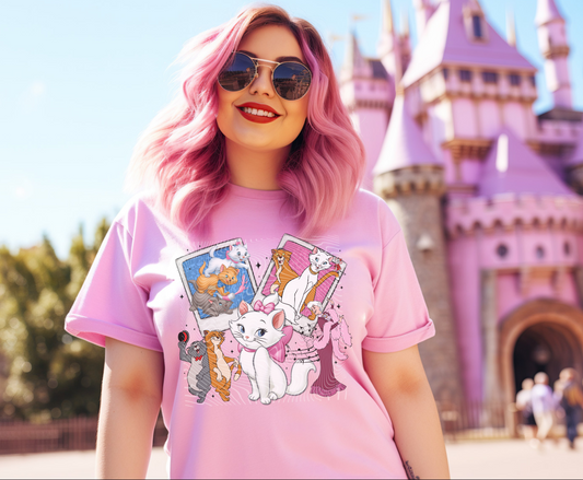 Polaroid Style Aristocats DTF Print