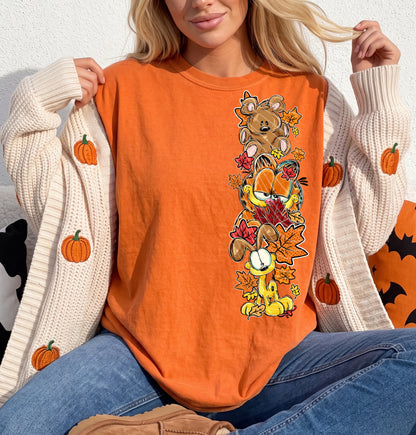 Fall Garfield DTF Print