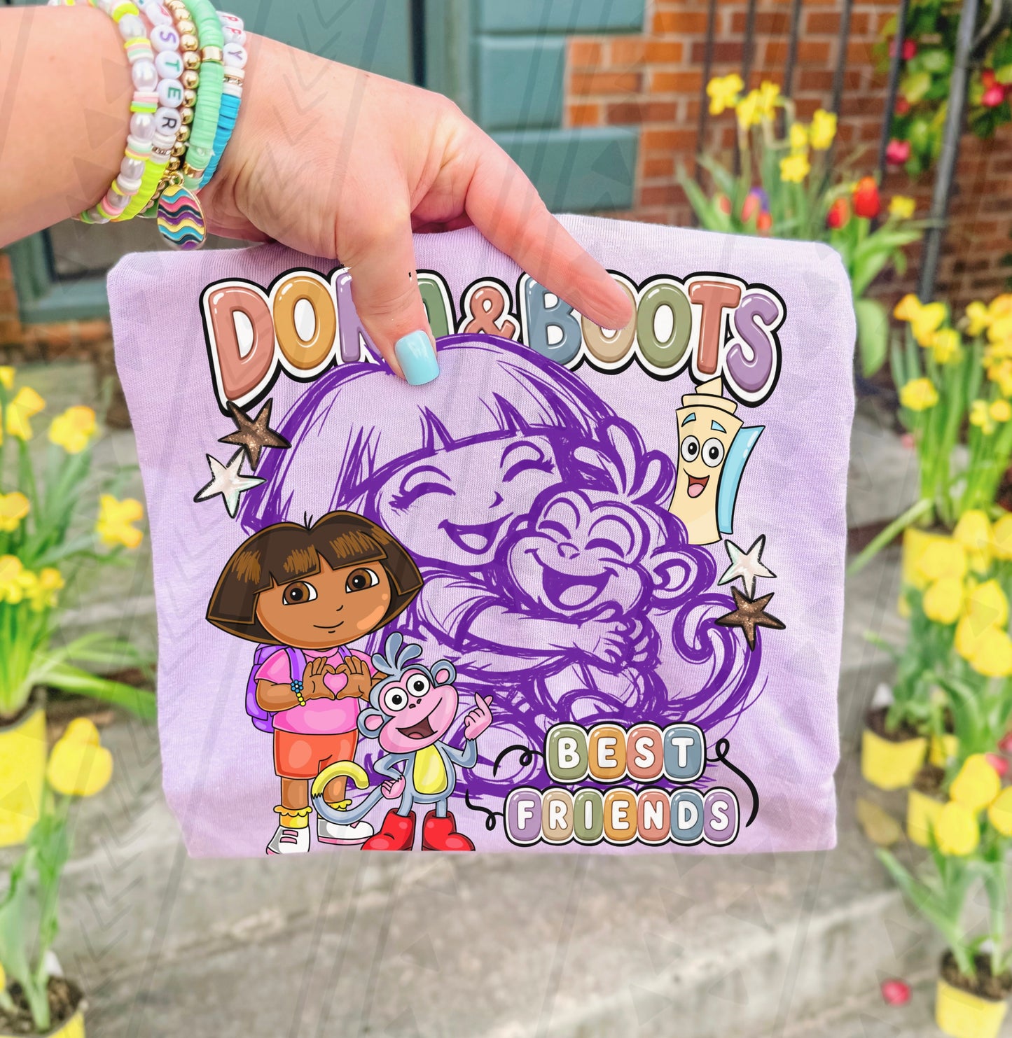 Dora & Boots Best Friends DTF Print